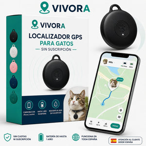 Rastreador GPS para gatos — Sin suscripción