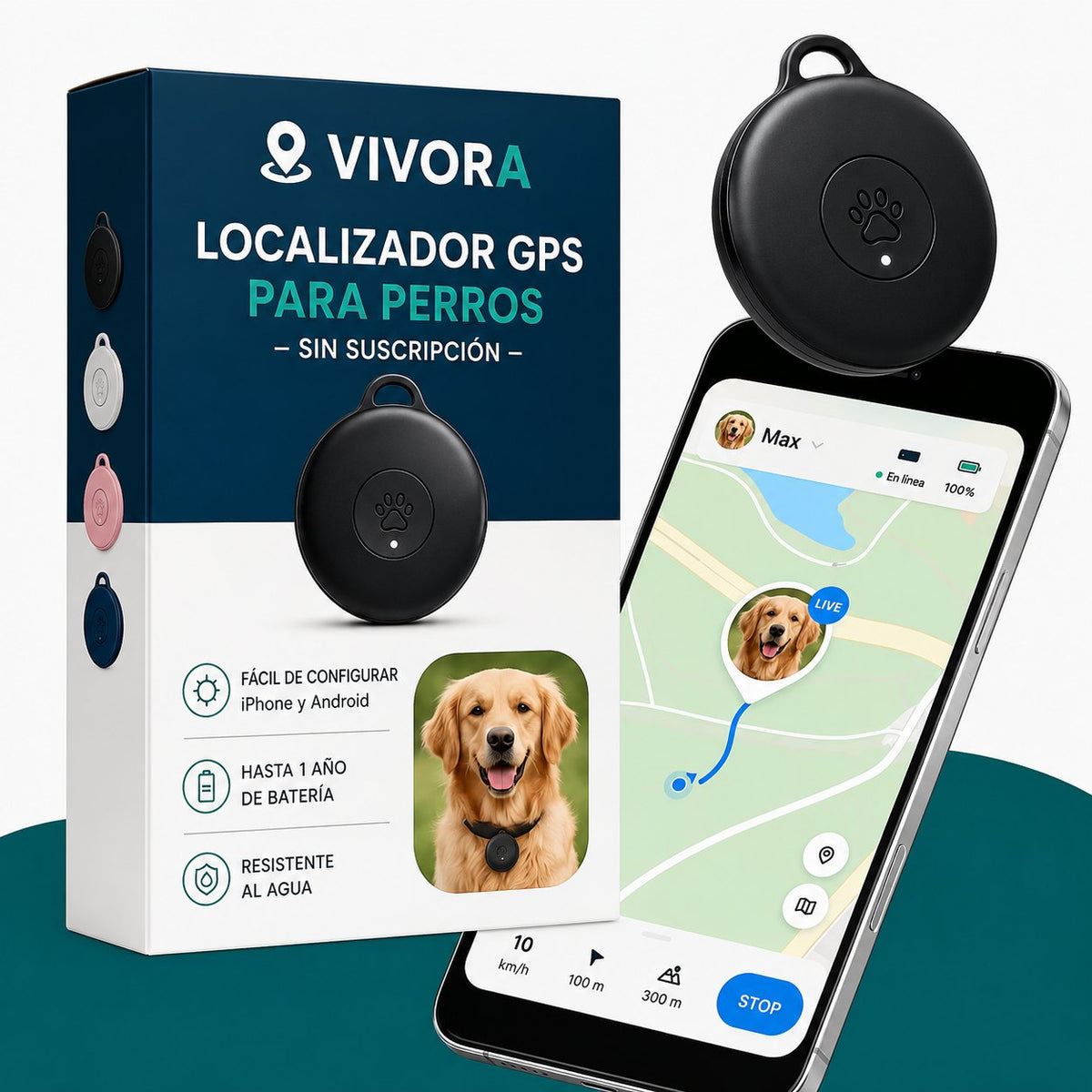 Localizador GPS para perros — Sin suscripción
