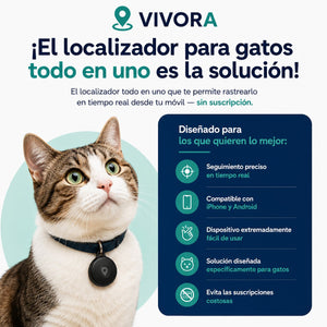 Rastreador GPS para gatos — Sin suscripción